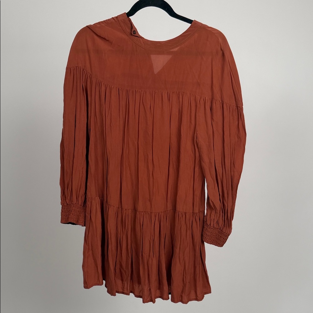 Acacia Swimwear Terracotta Long Sleeve Dress